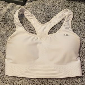 White Champion Sports Bra